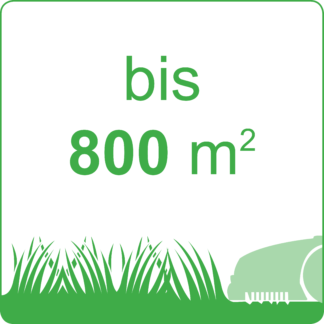 bis 800 m²