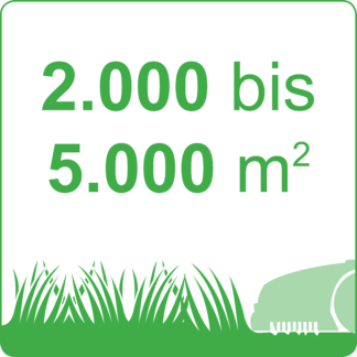 2.000 bis 5.000 m²