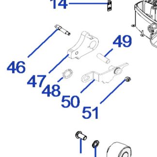 Halter hinten L85 075Z37000A